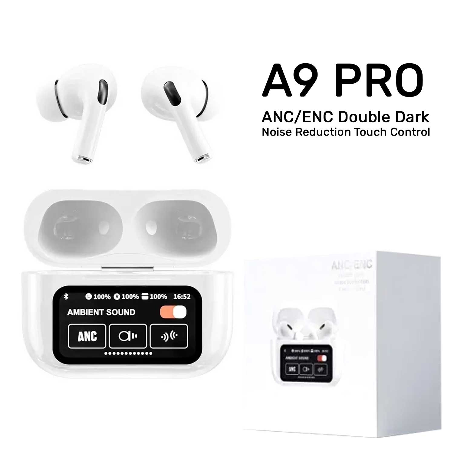 New A9 Pro Apple Airpods Ancenc Hengxuan Noise Reduction Touch Control Bluetooth 54 Wireless Earbuds1718453985