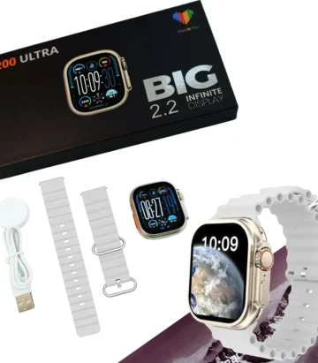 New Fashion V200 Ultra 22 Large Screen Ip68 Waterproof Sport Smart Watch Grey1709026638