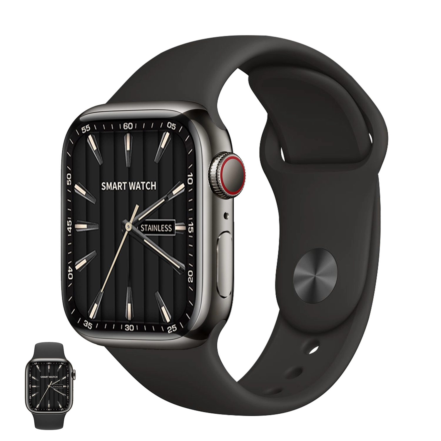 Watch 9 Max Series 9 Smartwatch 219 Inch Ips 22mm Strap Navy With Laxasfit App Pink (2)